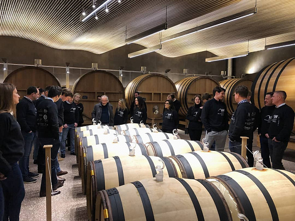 Excursion to the Champagne Billecart Salmon winery as part of the Wainbridge retreat 2019 in Paris